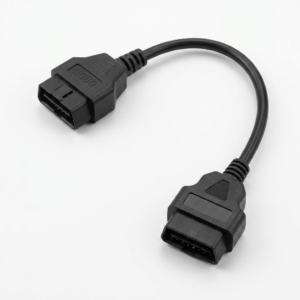 premium obd2 16 pin male to female extension cable | universal diagnostic cord for gps trackers & telematics