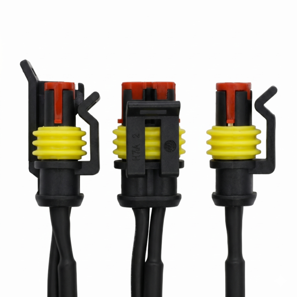 idc flat ribbon cable assembly with red & black connectors | 28 awg for multi zone control panels (copy)