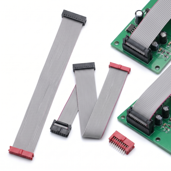 1.27mm pitch grey flat ribbon cable | 28 awg idc wire harness for consumer electronics (copy)