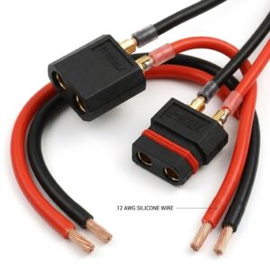 xt90e f fixed interface connector extension cable l100mm 12awg silicone wire for uav ground stations (copy)