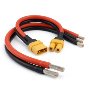 premium xt30 m connector with high temp 16awg silicone wire pigtail for rc models