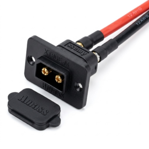 xt90 yellow connector extension cable l100mm 12awg silicone wire for power systems