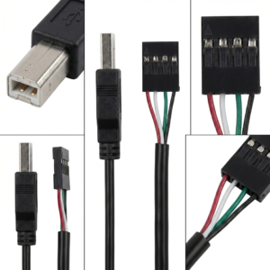 usb type a to 4 pin dupont female jumper wire | 2.54mm pitch cable for pcb testing & debugging (copy)