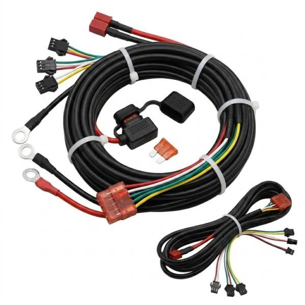 Home quick release 2 way auto wire harness with metal spring clip | 18 awg (copy)