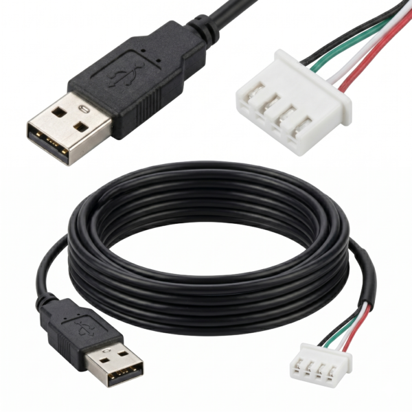 premium usb a male to 4 pin jst connector wire harness cable for pcba prototyping