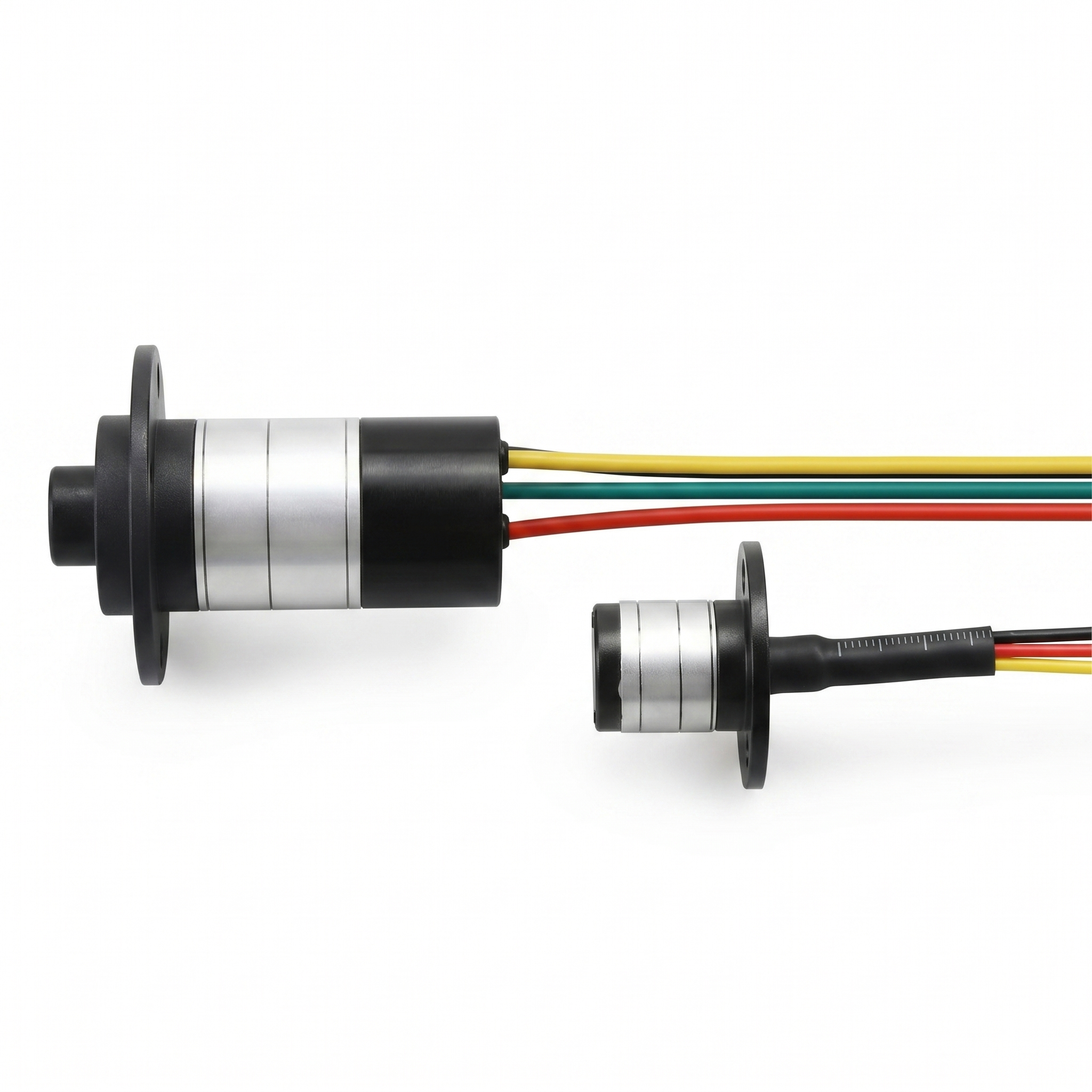 premium flange mount capsule slip ring | 24 awg teflon wire for testing & measurement premium flange mount capsule slip ring | 24 awg teflon wire for testing & measurement