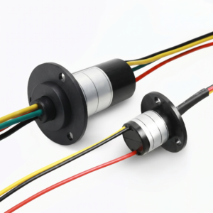 premium flange mount capsule slip ring | 24 awg teflon wire for testing & measurement