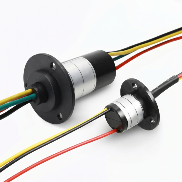 premium flange mount capsule slip ring | 24 awg teflon wire for testing & measurement