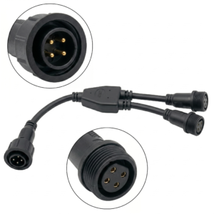 premium dc 5.5x2.1mm 1 to 2 power splitter cable | y adapter for audio/video equipment (copy)