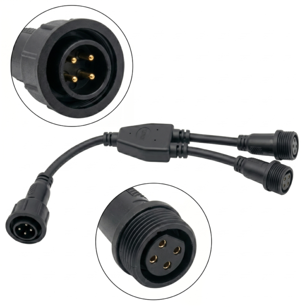 premium dc 5.5x2.1mm 1 to 2 power splitter cable | y adapter for audio/video equipment (copy)