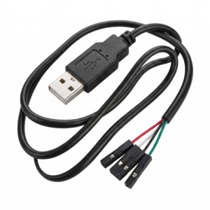 USB Type-A to 4-Pin Dupont Female Jumper Wire | 2.54mm Pitch Cable For PCB Testing & Debugging