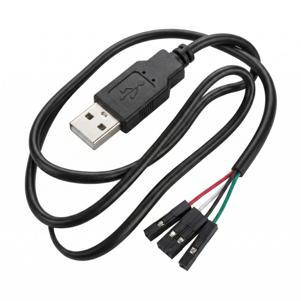 USB Type-A to 4-Pin Dupont Female Jumper Wire | 2.54mm Pitch Cable For PCB Testing & Debugging
