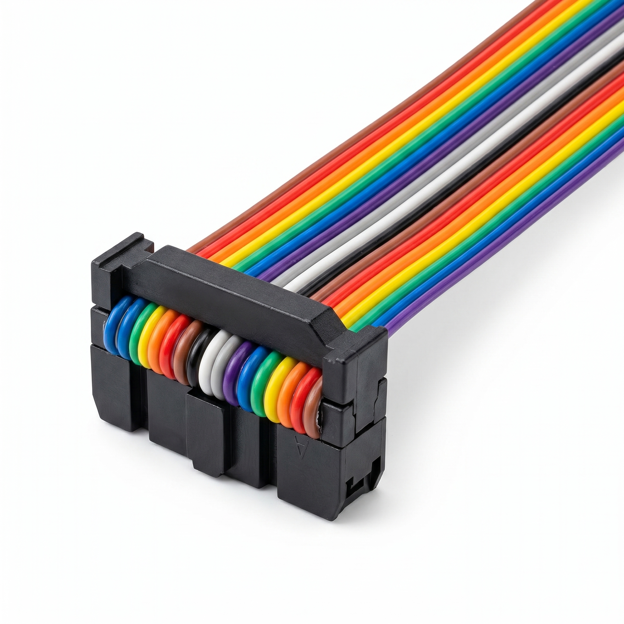premium rainbow flat ribbon cable | color coded idc wire harness for industrial control panels premium rainbow flat ribbon cable | color coded idc wire harness for industrial control panels