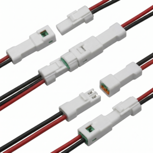 Custom 2-Pin Locking Wire Connector Assembly