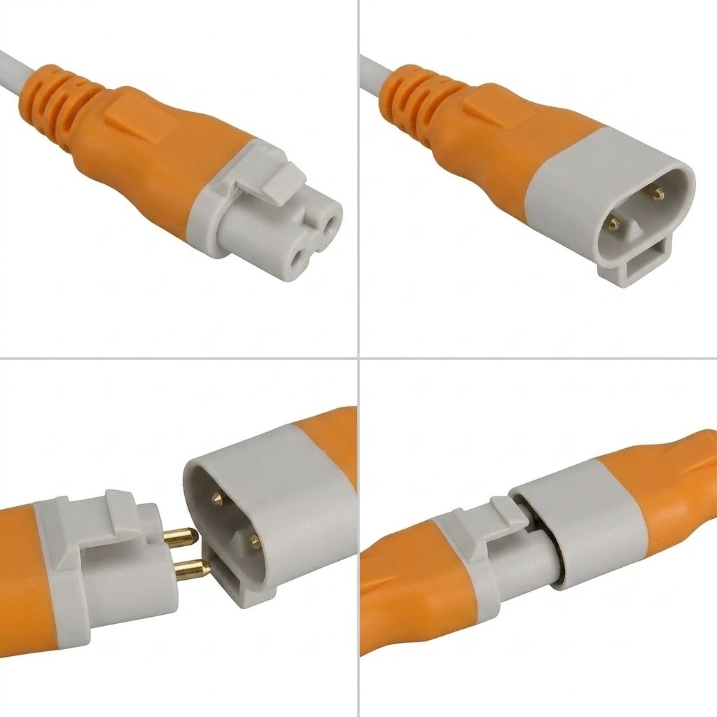 locking LED power extension cable locking LED power extension cable