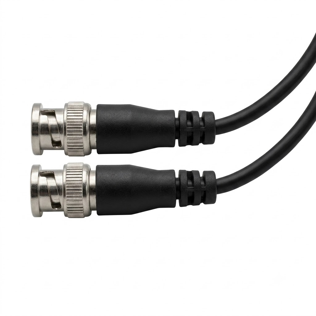 BNC Male Coaxial Cable Connector BNC male coaxial cable connector with metal housing and center contact pin
