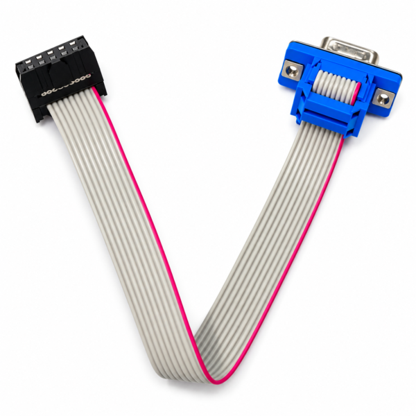 IDC Flat Ribbon Cable Assembly with DB9 Connector for Industrial Control