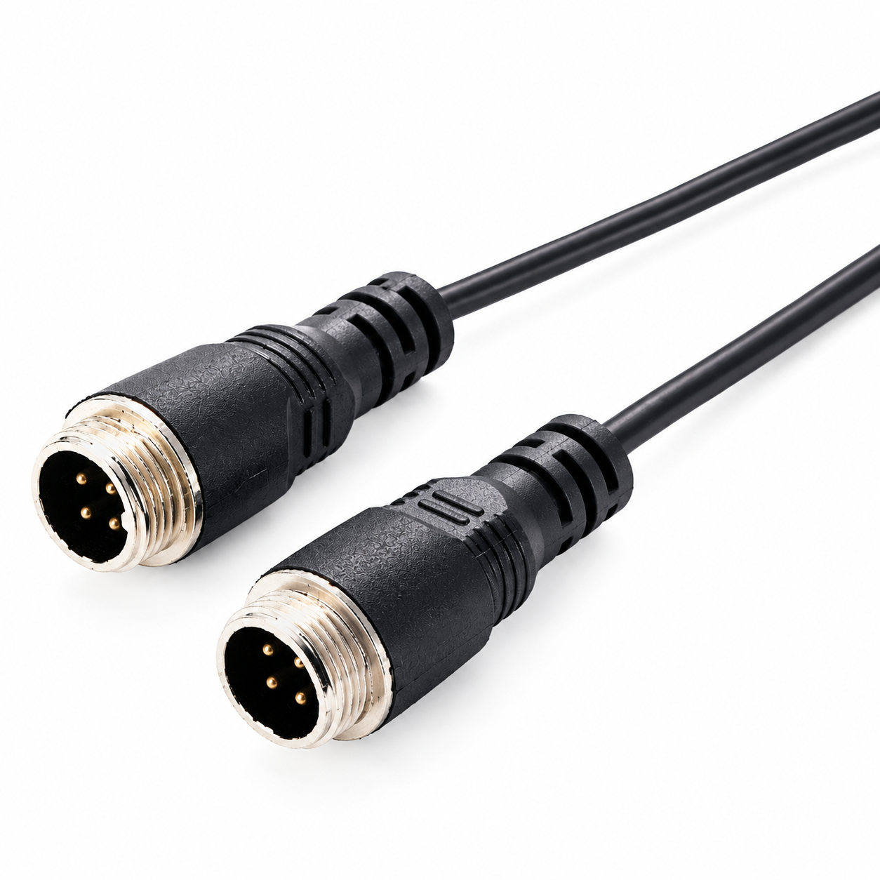 4-Pin Aviation Extension Cable for Automotive Video Systems 4-pin aviation extension cable for compatible automotive video systems, reversing cameras, and in-car displays