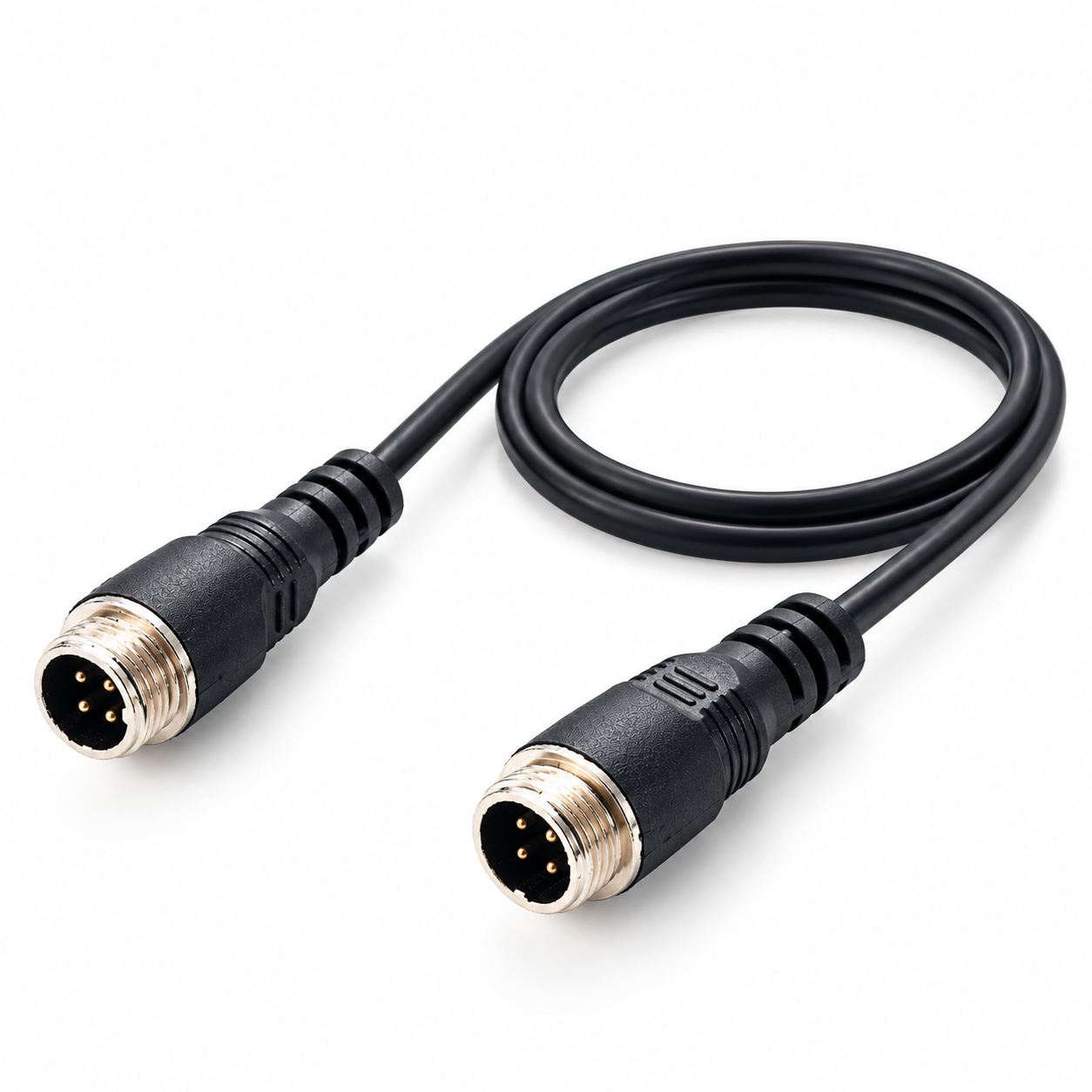 4-Pin Aviation Extension Cable for Automotive Video Systems 4-pin aviation extension cable for compatible automotive video systems, reversing cameras, and in-car displays