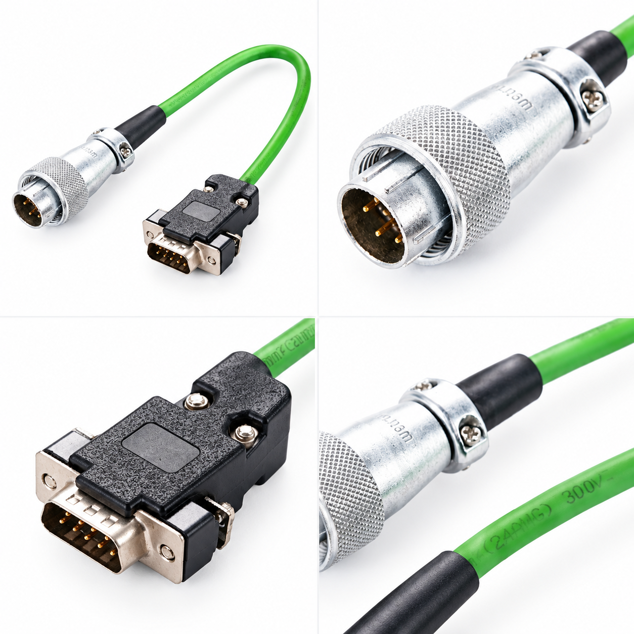 Servo Motor Encoder Cable for SINAMICS V90 Systems Servo motor encoder cable for compatible SINAMICS V90 servo drive systems